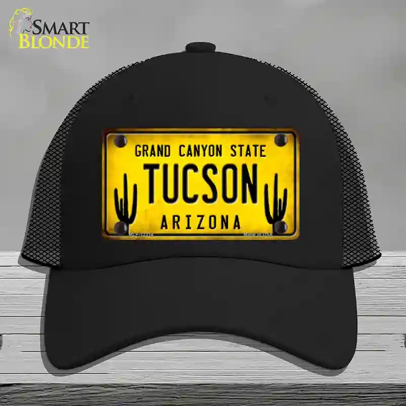 HAT01-MLP-12314 Arizona Tucson Novelty License Plate Hat, Mesh - Black