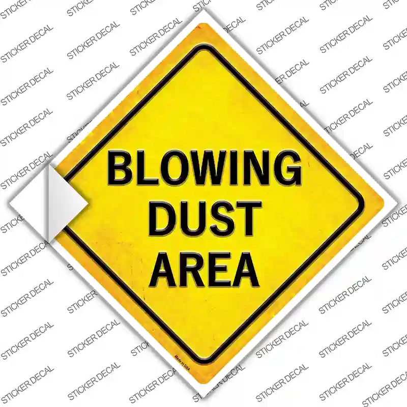 CX-574s-S Blowing Dust Area Novelty Diamond Sticker Decal, Small