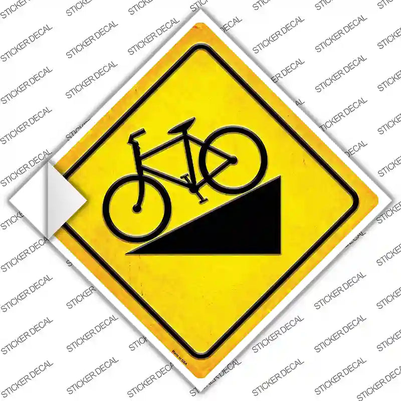 CX-592s-S Steep Grade Bike Novelty Diamond Sticker Decal, Small