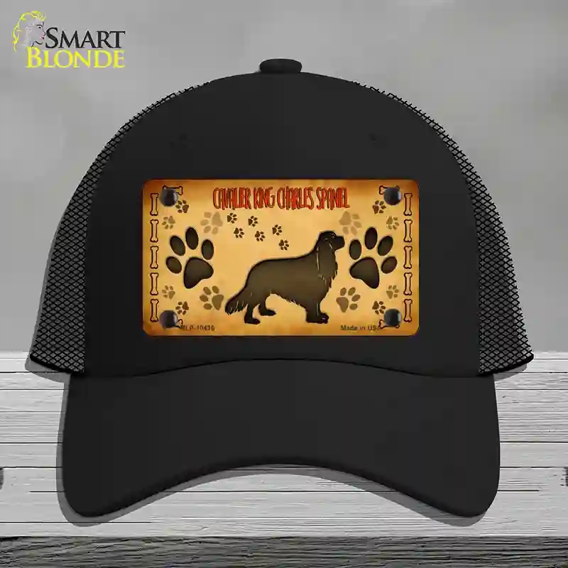 HAT01-MLP-10436 Cavalier King Charles Spaniel Novelty License Plate Hat, Mesh - Black