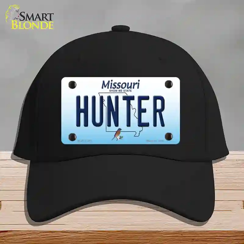 HAT03-MLP-10272 Hunter Missouri Novelty License Plate Hat, Cotton - Black