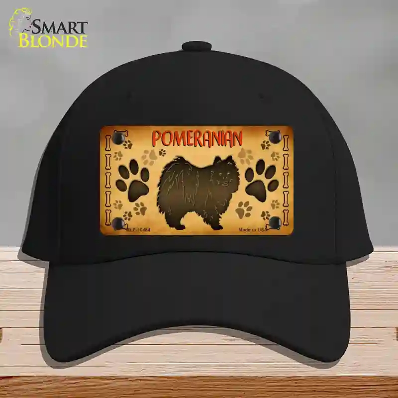 HAT03-MLP-10454 Pomeranian Novelty License Plate Hat, Cotton - Black