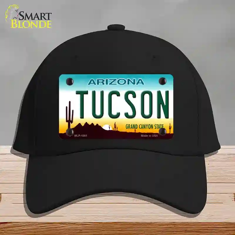 HAT03-MLP-1061 Tucson Arizona Novelty License Plate Hat, Cotton - Black