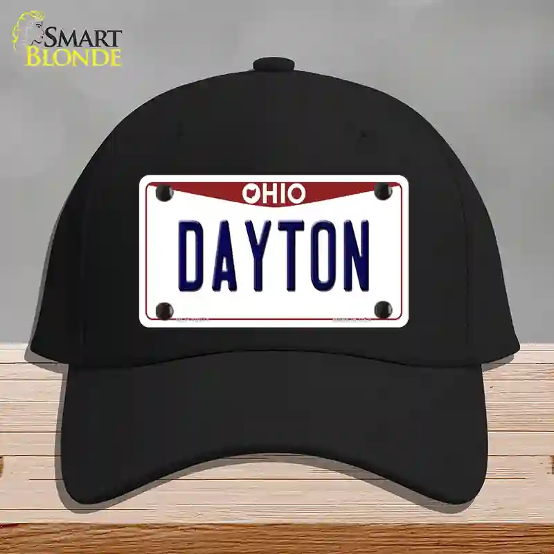 HAT03-MLP-10071 Dayton Ohio Novelty License Plate Hat, Cotton - Black