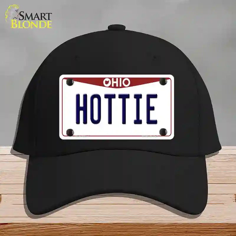 HAT03-MLP-10077 Hottie Ohio Novelty License Plate Hat, Cotton - Black