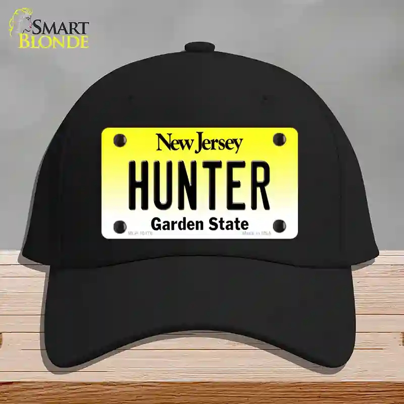 HAT03-MLP-10176 Hunter   Jersey Novelty License Plate Hat, Cotton - Black