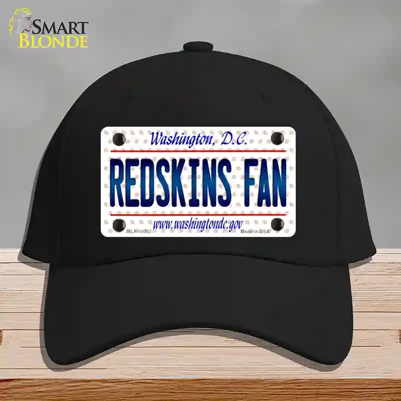 HAT03-MLP-10782 Redskins Fan Washington DC Novelty License Plate Hat, Cotton - Black