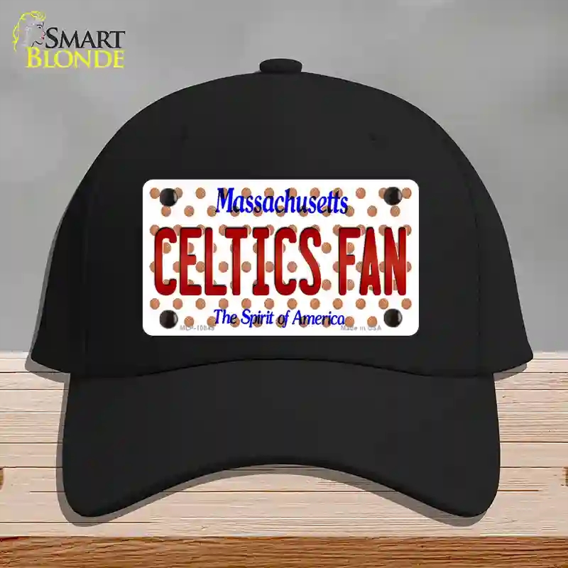 HAT03-MLP-10849 Celtics Fan Massachusetts Novelty License Plate Hat, Cotton - Black
