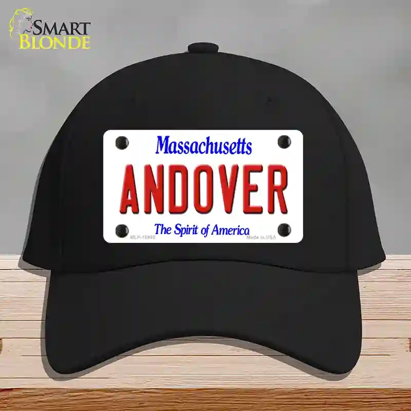 HAT03-MLP-10990 Andover Massachusetts Novelty License Plate Hat, Cotton - Black