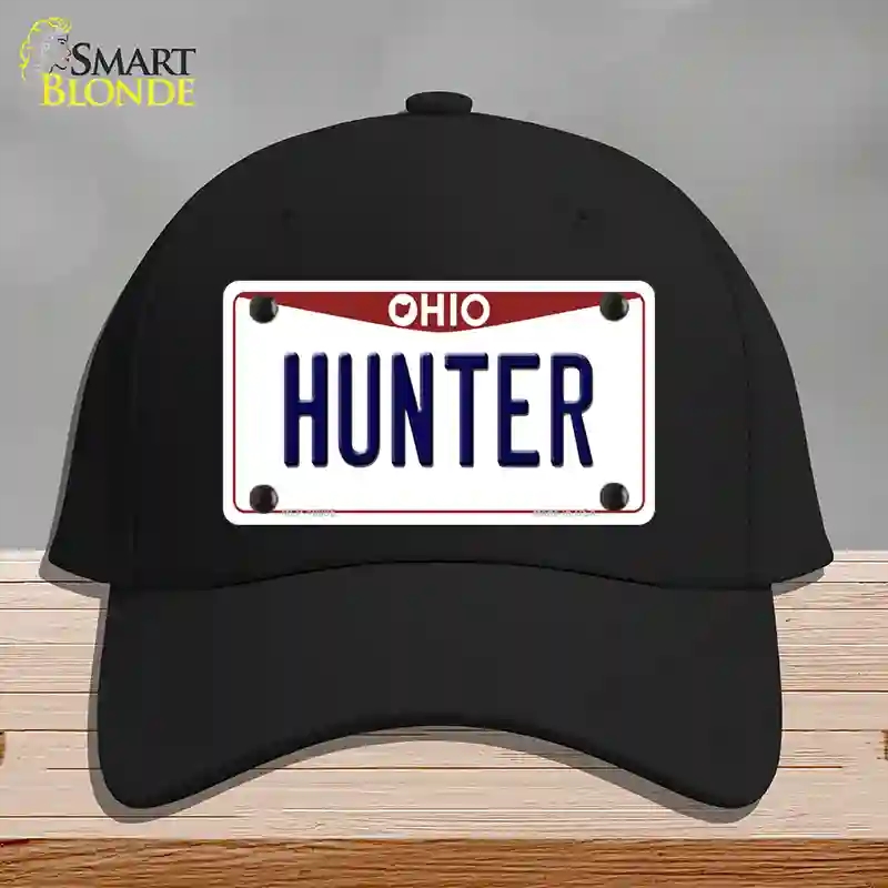 HAT03-MLP-10095 Hunter Ohio Novelty License Plate Hat, Cotton - Black