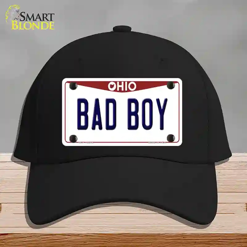 HAT03-MLP-10098 Bad Boy Ohio Novelty License Plate Hat, Cotton - Black