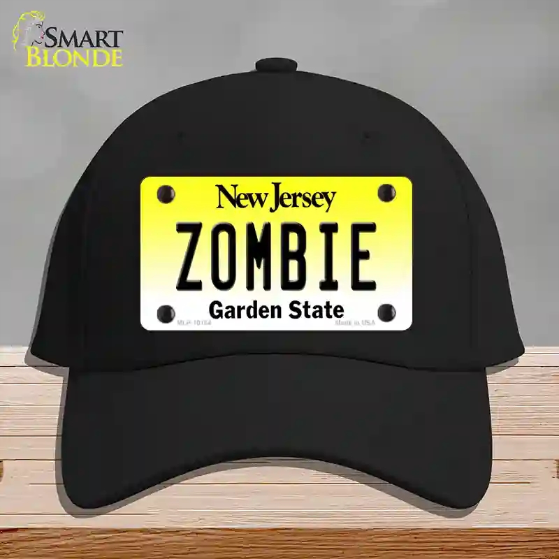 HAT03-MLP-10164 Zombie   Jersey Novelty License Plate Hat, Cotton - Black