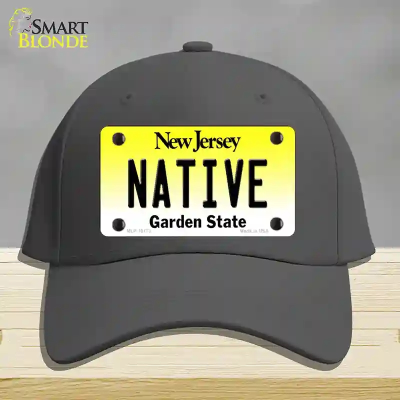HAT04-MLP-10173 Native   Jersey Novelty License Plate Hat, Cotton - Charcoal