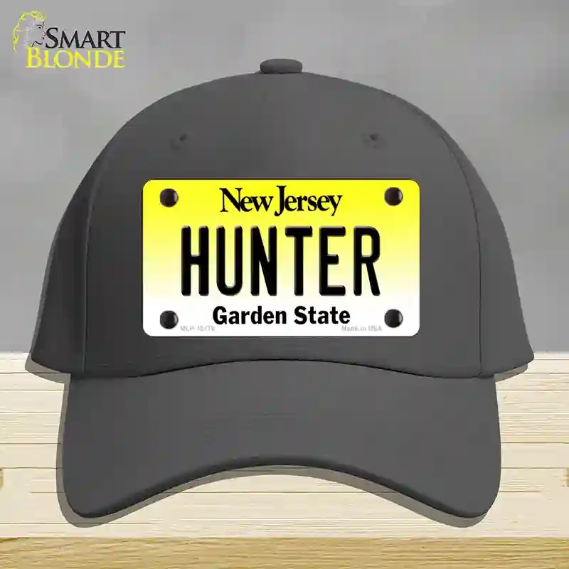 HAT04-MLP-10176 Hunter   Jersey Novelty License Plate Hat, Cotton - Charcoal