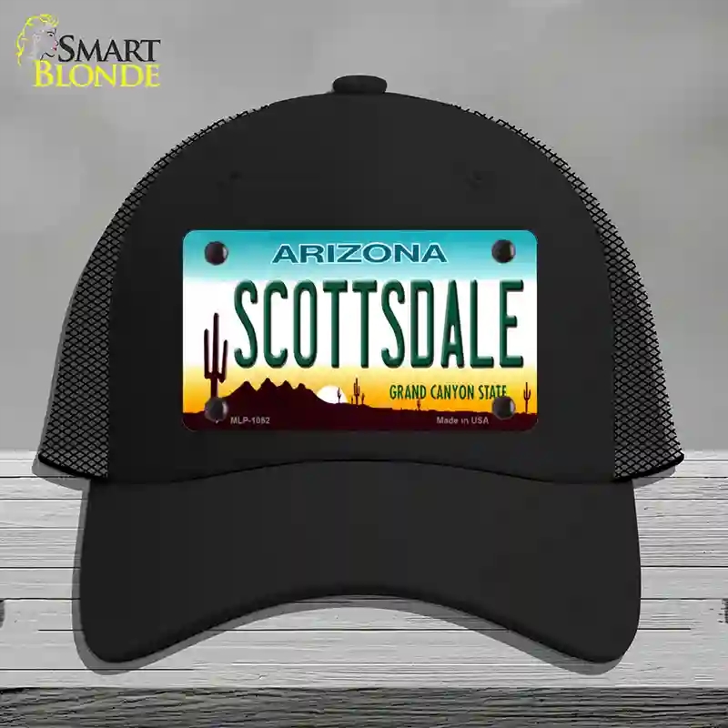 HAT01-MLP-1062 Scottsdale Arizona Novelty License Plate Hat, Mesh - Black