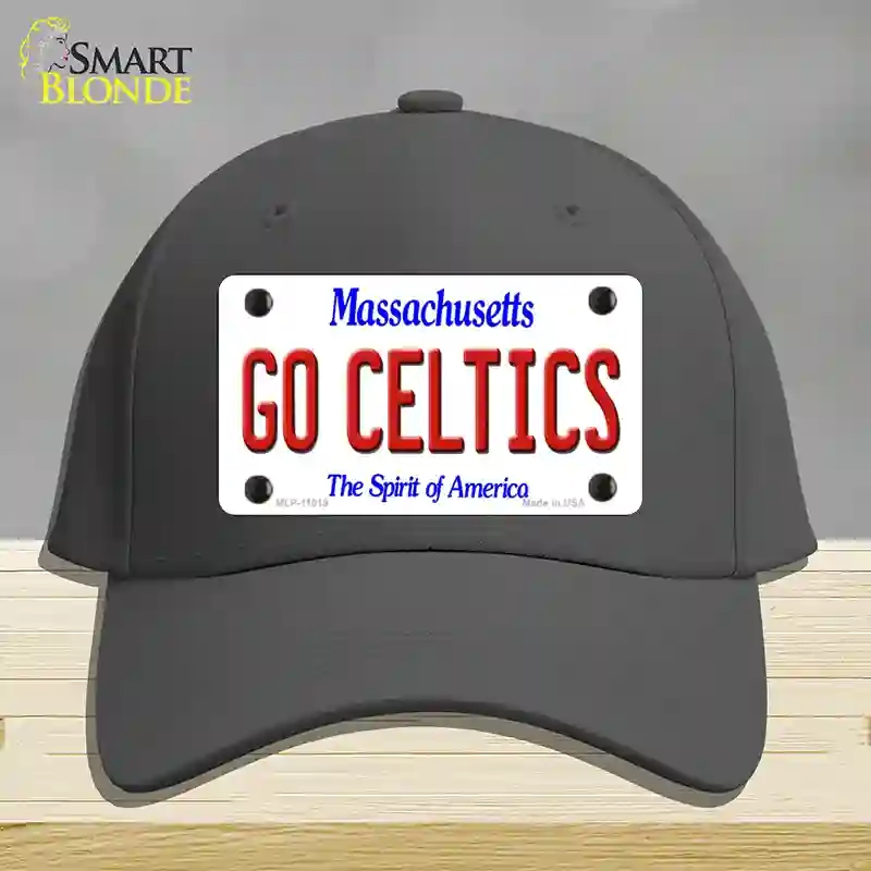 HAT04-MLP-11019 Go Celtics Massachusetts Novelty License Plate Hat, Cotton - Charcoal