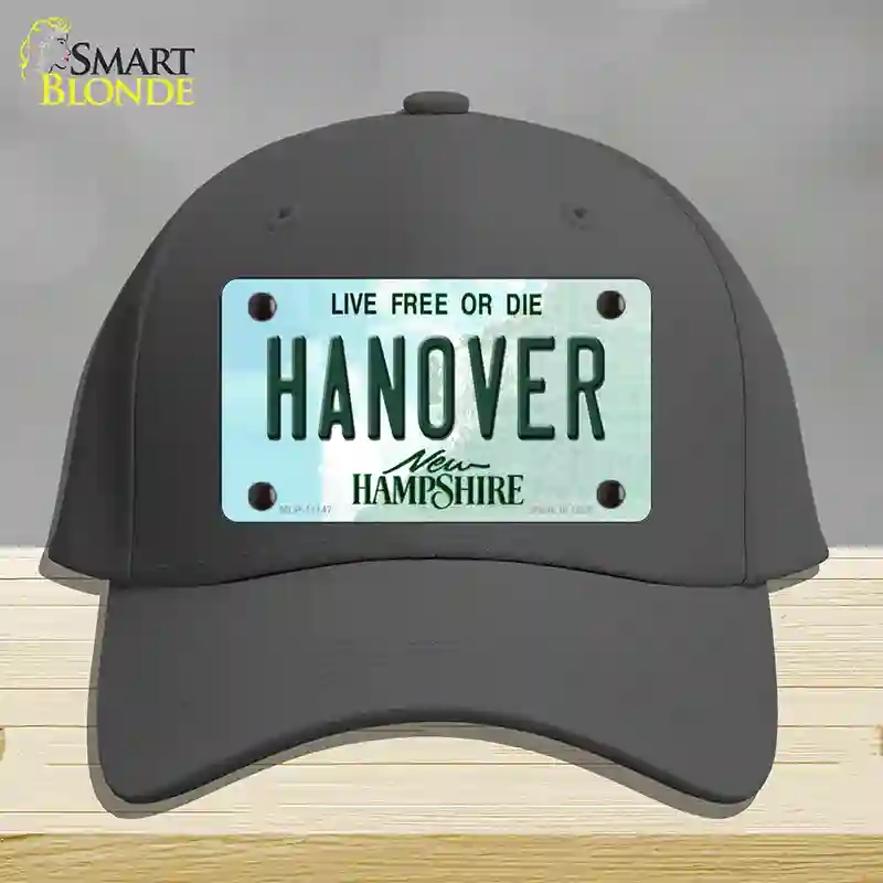 HAT04-MLP-11147 Hanover   Hampshire State Novelty License Plate Hat, Cotton - Charcoal