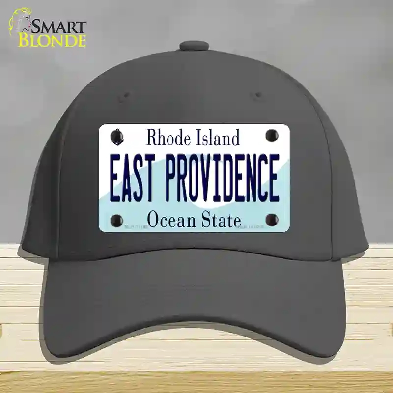 HAT04-MLP-11189 East Providence Rhode Island State Novelty License Plate Hat, Cotton - Charcoal