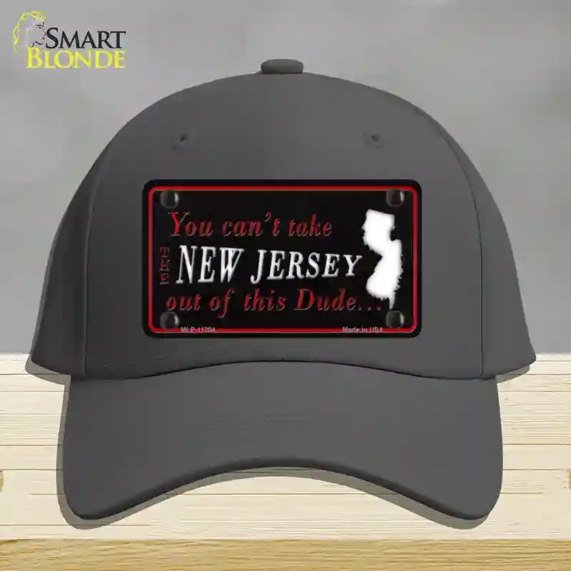 HAT04-MLP-11284   Jersey Dude Novelty License Plate Hat, Cotton - Charcoal