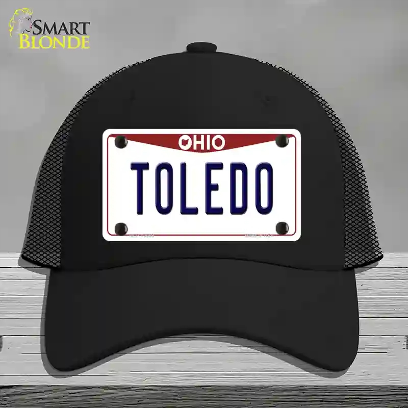 HAT01-MLP-10069 Toledo Ohio Novelty License Plate Hat, Mesh - Black