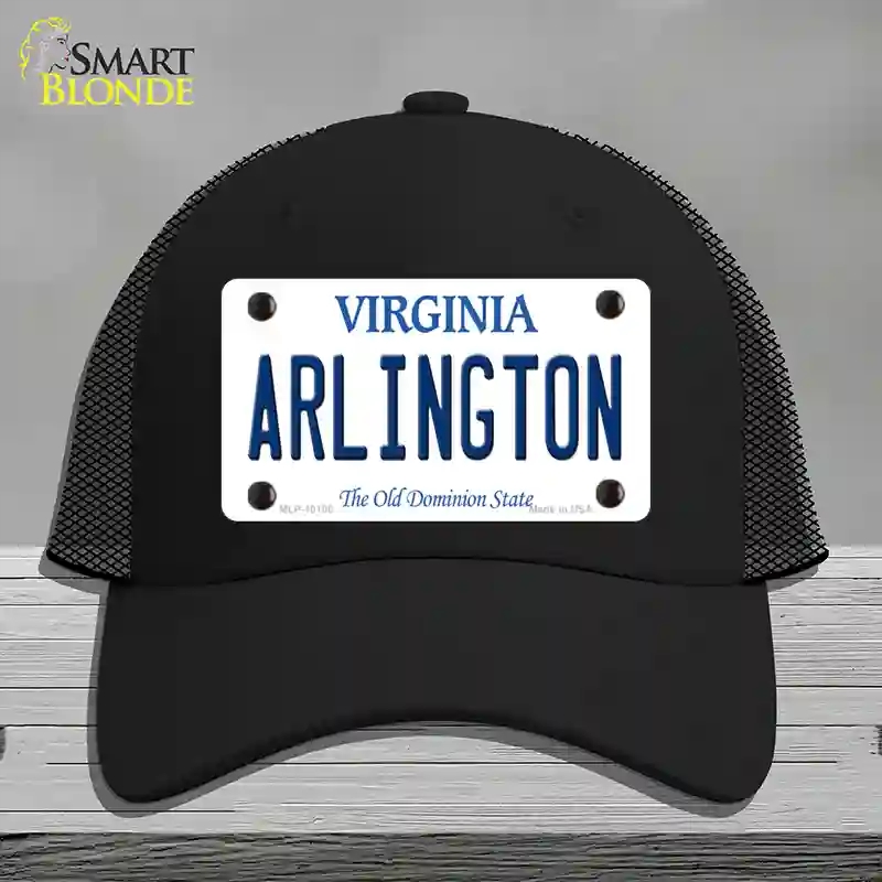 HAT01-MLP-10108 Arlington Virginia Novelty License Plate Hat, Mesh - Black