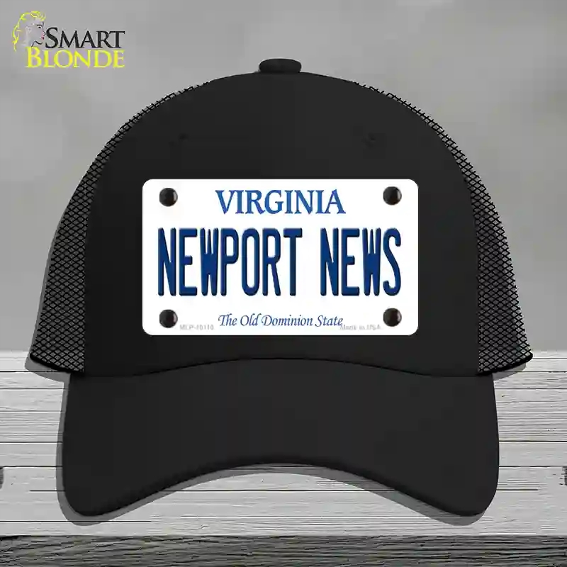HAT01-MLP-10110  port  s Virginia Novelty License Plate Hat, Mesh - Black