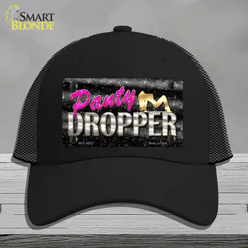 HAT01-MLP-10751 Panty Dropper Novelty License Plate Hat, Mesh - Black