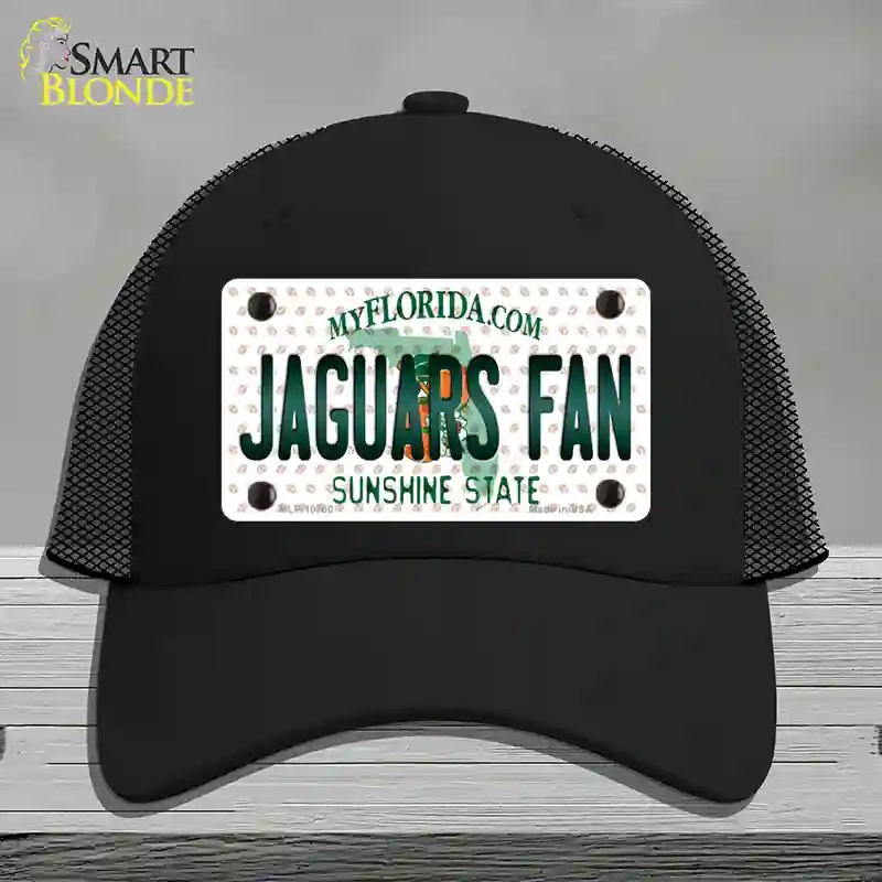 HAT01-MLP-10760 Jaguars Fan Florida Novelty License Plate Hat, Mesh - Black