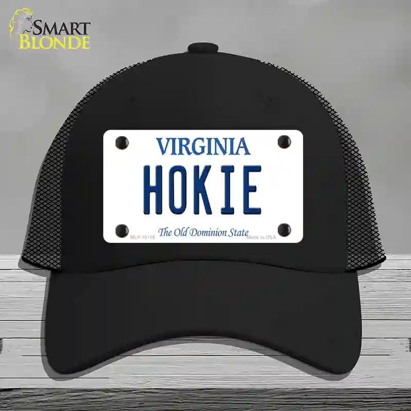 HAT01-MLP-10116 Hokie Virginia Novelty License Plate Hat, Mesh - Black