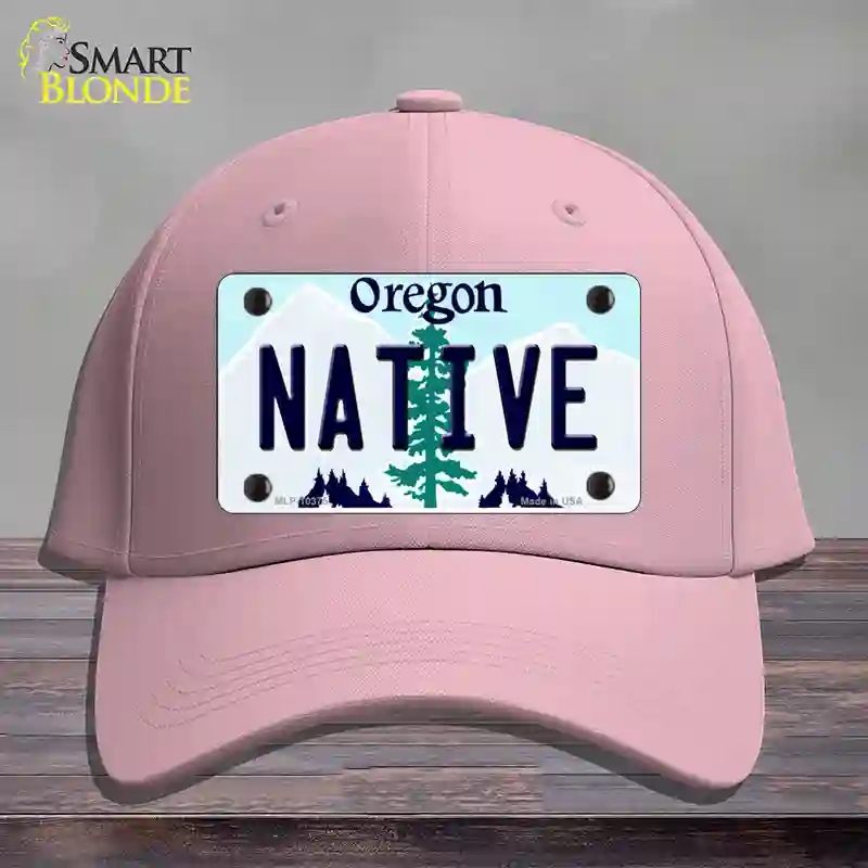 HAT05-MLP-10375 Native Oregon Novelty License Plate Hat, Cotton - Pink