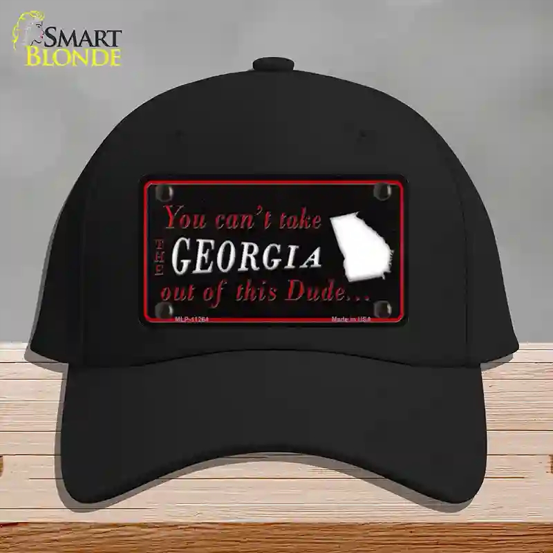 HAT03-MLP-11264 Georgia Dude Novelty License Plate Hat, Cotton - Black