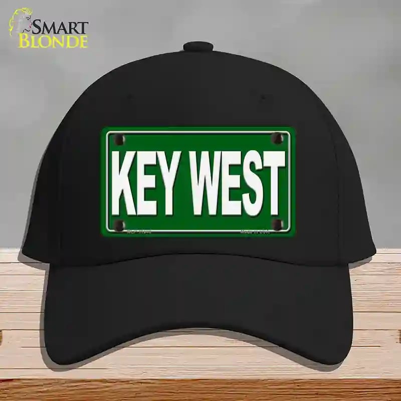 HAT03-MLP-11648 Key West Novelty License Plate Hat, Cotton - Black