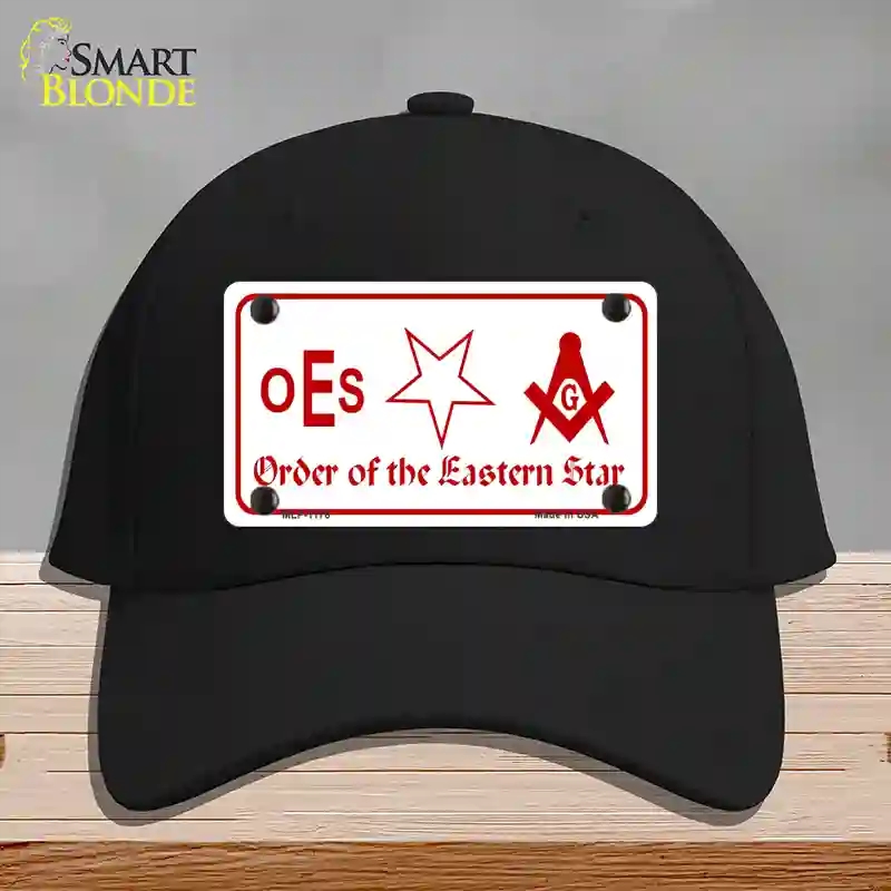 HAT03-MLP-1176 Order of the Eastern Star Novelty License Plate Hat, Cotton - Black