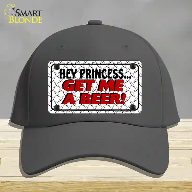 HAT04-MLP-031 Get Me a Beer Novelty License Plate Hat, Cotton - Charcoal
