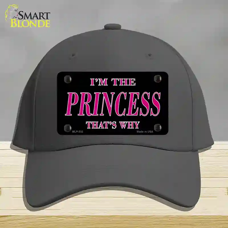 HAT04-MLP-032 Princess Thats Why Novelty License Plate Hat, Cotton - Charcoal