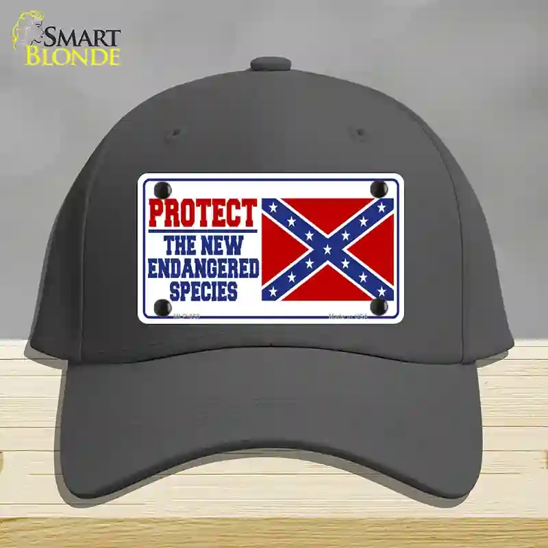 HAT04-MLP-050   Endangered Species Novelty License Plate Hat, Cotton - Charcoal