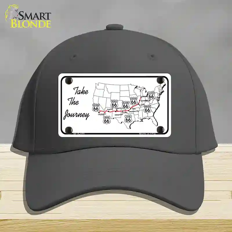 HAT04-MLP-100 Take the Journey Novelty License Plate Hat, Cotton - Charcoal