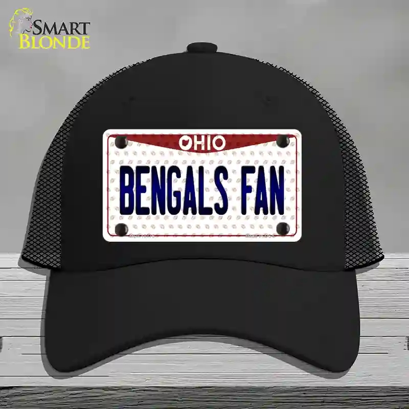HAT01-MLP-10775 Bengals Fan Ohio Novelty License Plate Hat, Mesh - Black