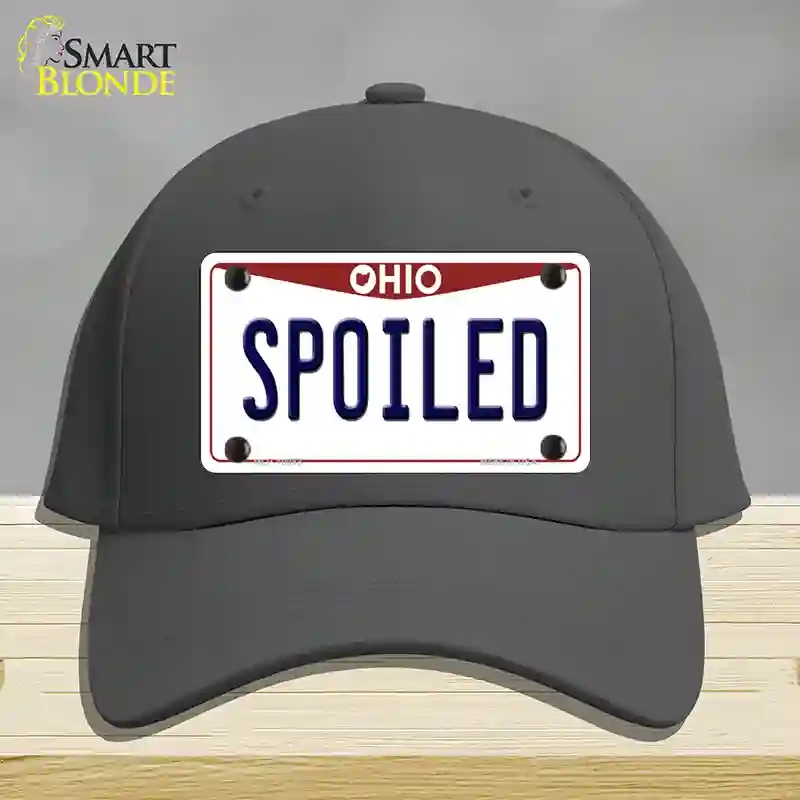 HAT04-MLP-10083 Spoiled Ohio Novelty License Plate Hat, Cotton - Charcoal