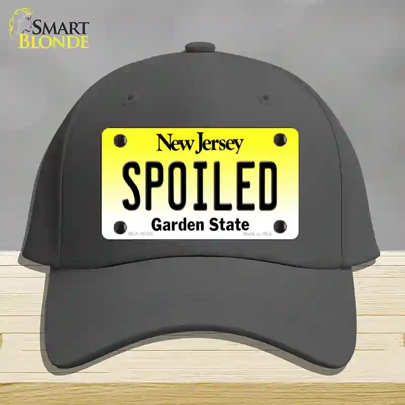 HAT04-MLP-10165 Spoiled   Jersey Novelty License Plate Hat, Cotton - Charcoal