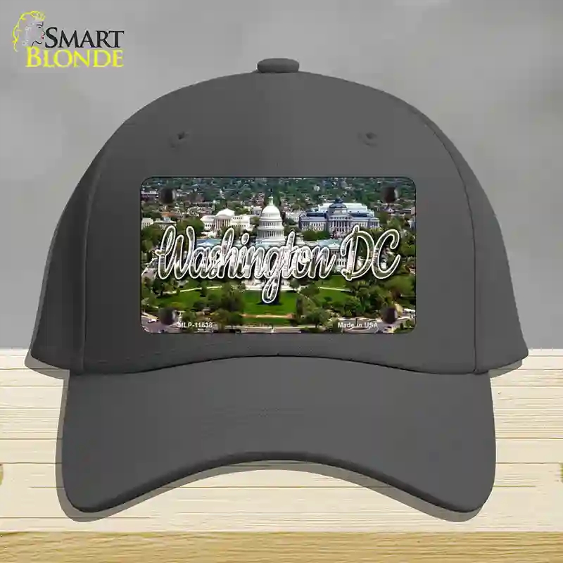 HAT04-MLP-11638 Washington DC White House State Novelty License Plate Hat, Cotton - Charcoal