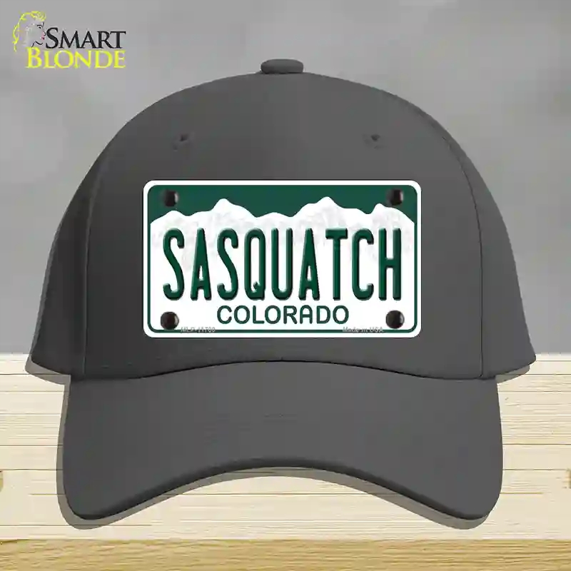 HAT04-MLP-11700 Sasquatch Colorado Novelty License Plate Hat, Cotton - Charcoal