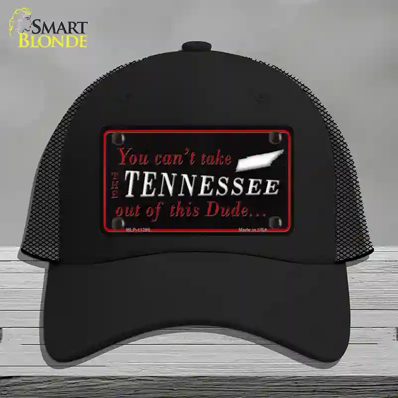 HAT01-MLP-11296 Tennessee Dude Novelty License Plate Hat, Mesh - Black