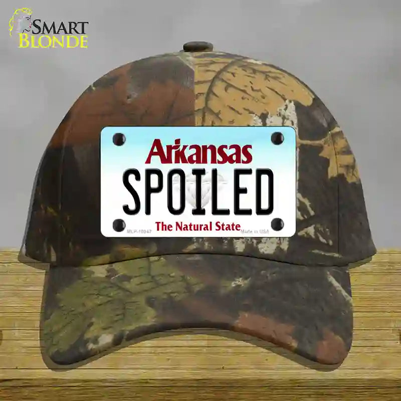 HAT06-MLP-10047 Spoiled Arkansas Novelty License Plate Hat, Cotton - Camouflage