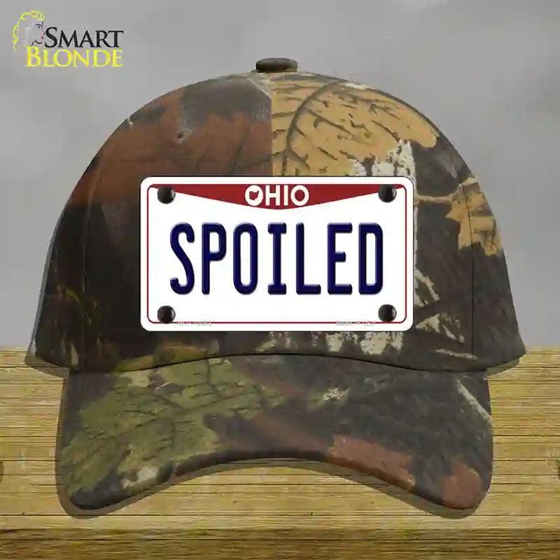 HAT06-MLP-10083 Spoiled Ohio Novelty License Plate Hat, Cotton - Camouflage