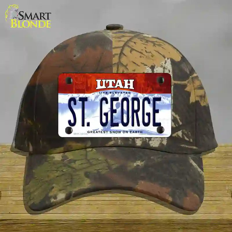 HAT06-MLP-10190 St George Utah Novelty License Plate Hat, Cotton - Camouflage
