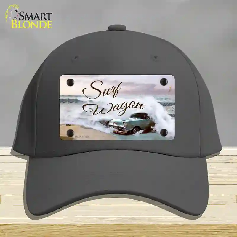 HAT04-MLP-11894 Surf Wagon Novelty License Plate Hat, Cotton - Charcoal
