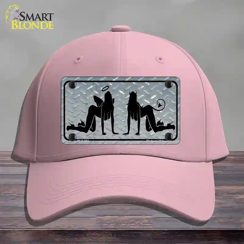 HAT05-MLP-061 Angel & Devil Novelty License Plate Hat, Cotton - Pink