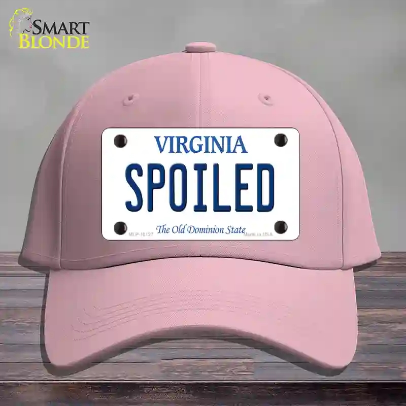 HAT05-MLP-10127 Spoiled Virginia Novelty License Plate Hat, Cotton - Pink