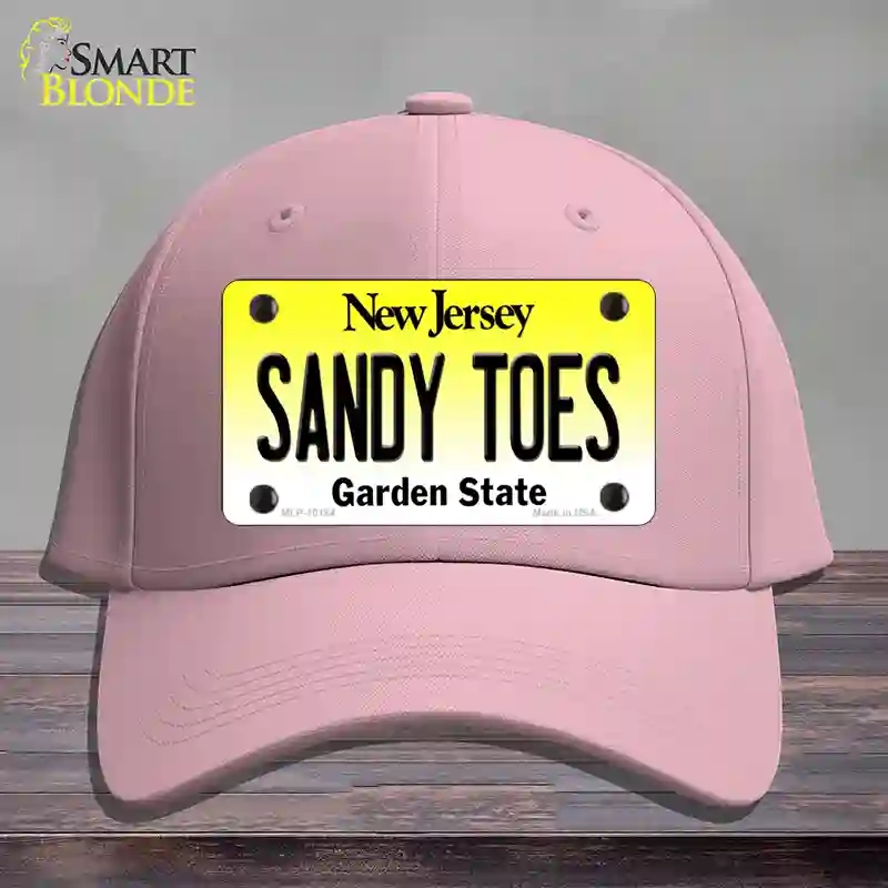 HAT05-MLP-10184 Sandy Toes   Jersey Novelty License Plate Hat, Cotton - Pink